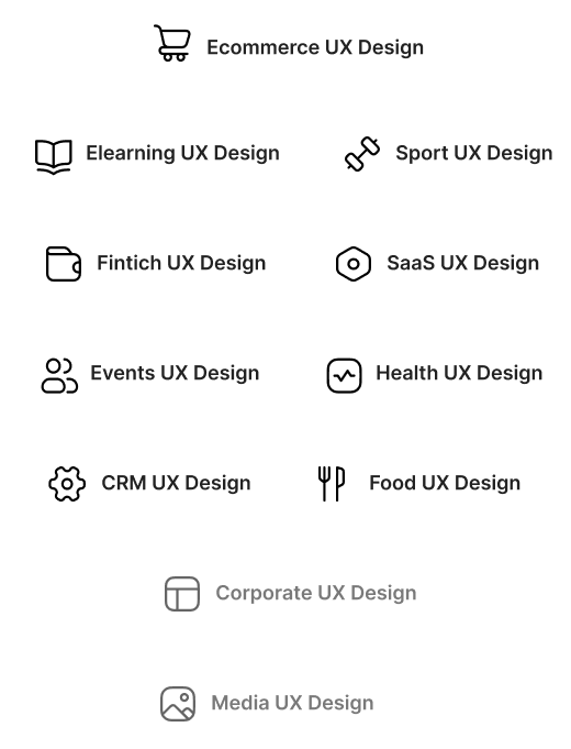 UX categories